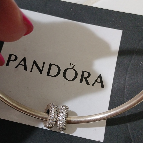 Pandora Inspiration Within Spacer with Clear Zirconia- 791359cz, Set of 2 - Picture 3 of 5